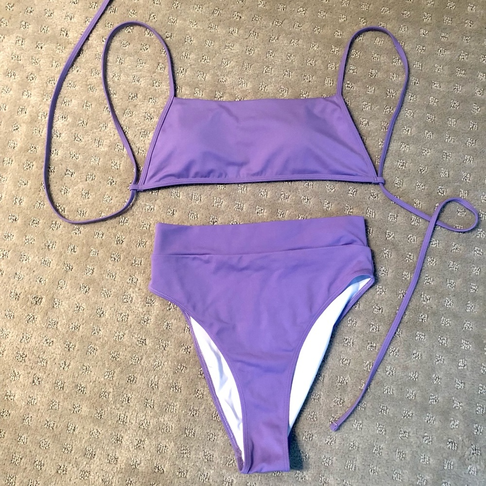 UO 80s Purple Bikini top & bottom